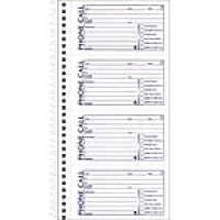 Adams® Phone Message Books, 5.5" x 11", 400 Sets/Book, 2/Pack (SC1154-2D)